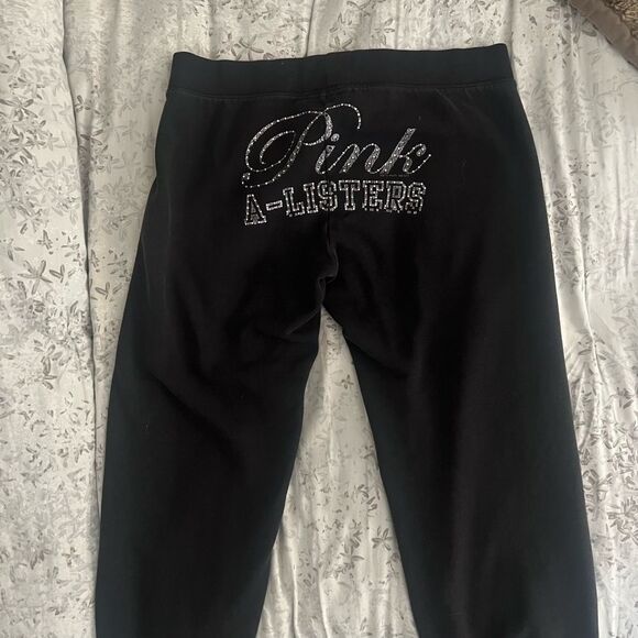 Amazing and Rare Victorias Secret Pink A-Lister Y2K Sweatpants Sz M - Picture 2 of 4